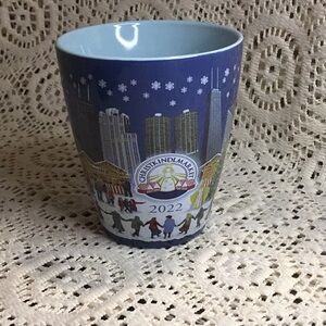 Chicago Holiday Blue Cityscape Ceramic Mug